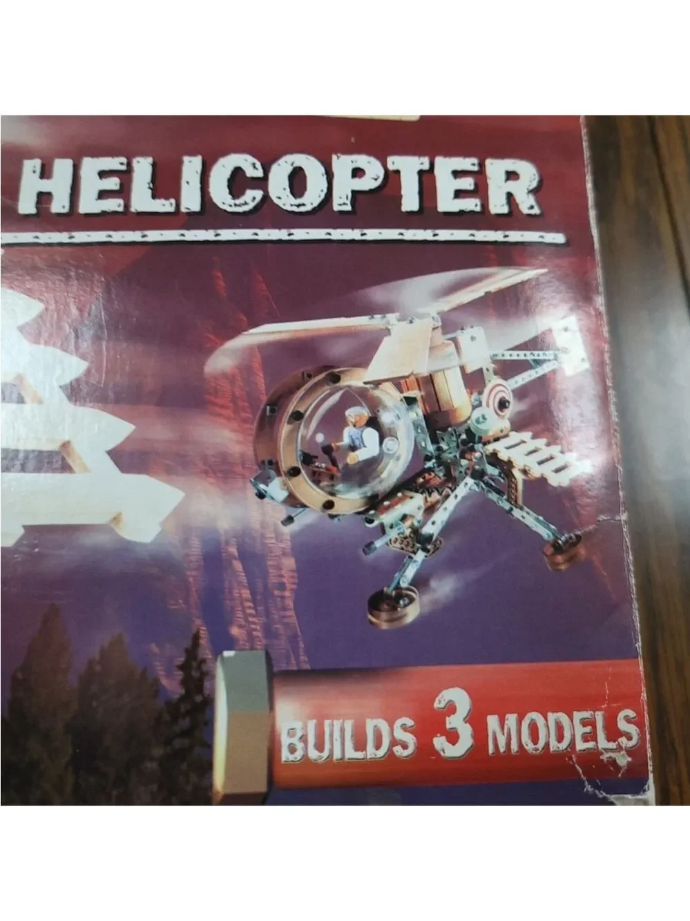 Erector 7650 Vintage Collectible Helicopter Toy Set